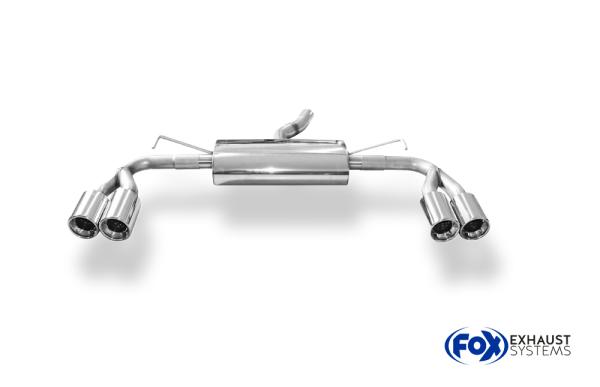 Endschalldämpfer rechts/links - 2x90 Typ 13 rechts/links passend für: Toyota Auris 2006-2011 - E15 Diesel